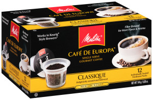 Melitta Café de Europa™ Single Serve Gourmet Coffee (box)
