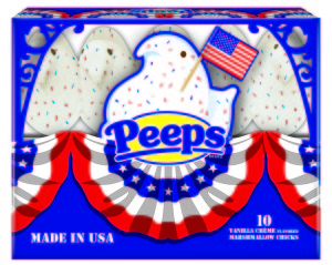 PEEPSr Patriotic Vanilla Crème Flavored Marshmallow Chicks