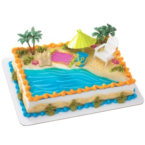 beach cake decorations