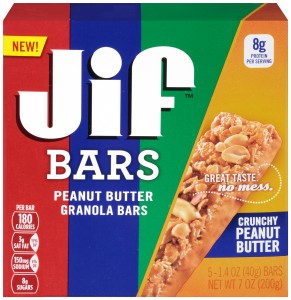 Jif Bars Crunchy Peanut Butter