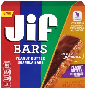 Jif Bars Peanut Butter Chocolate